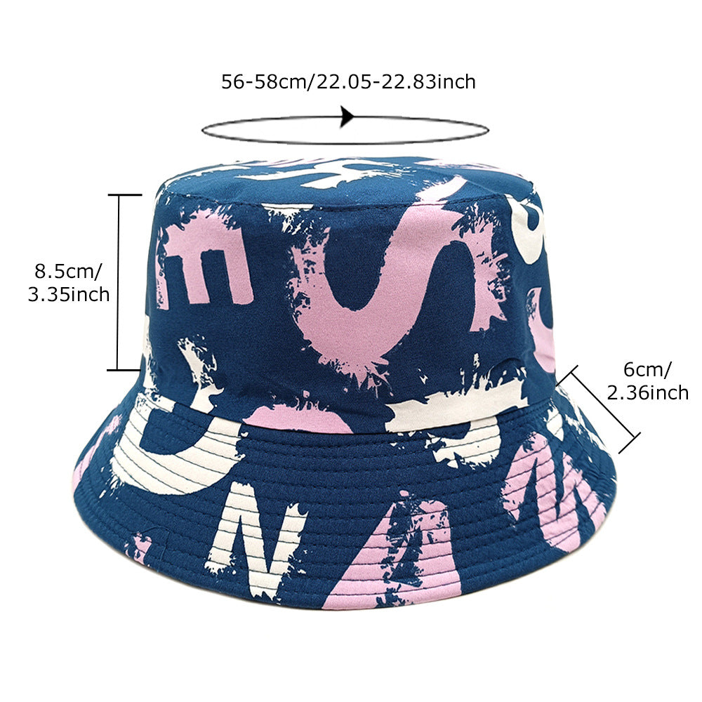 Versatile Couple Double-sided Sun-proof Basin Hat Casual Hat