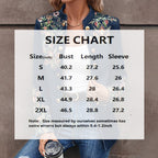 Women's Stand Collar Solid Color Floral Print Blazer Fashion Double-Breasted Fall & Winter Jacket