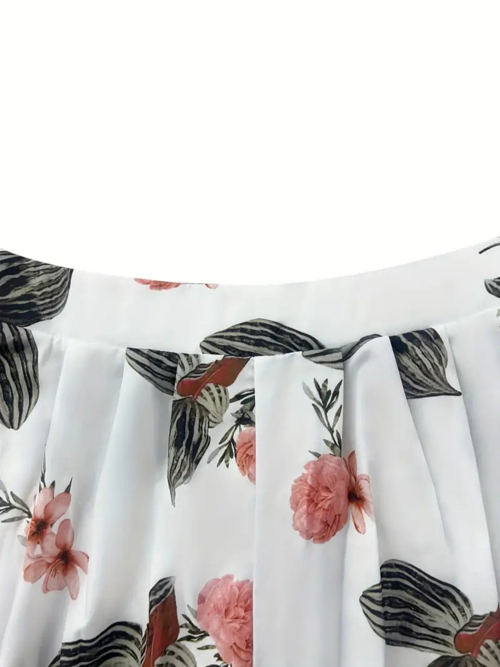 2 Pieces Of Women's Casual Sportswear, Striped Short Sleeved Jacket And High Waisted Wide Leg Pants Set, Brown, White And Black, Washable, Randomly Printed, Round Neck