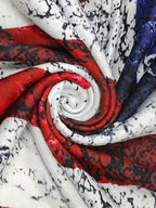 Self-pick-up Women'S Plus Zip Up Flag Print Short Sleeve T-Shirt Only Self-pickup Is Supported