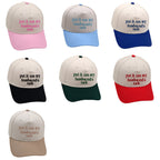 Put It On My Husbands Tab Trucker Embroidery Color Matching Baseball Cap