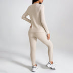 2 Piece Lounge Sets For Women Casual Pajamas Fall Fashion Outfits Long Sleeve Ribbed Knit Sweatsuits