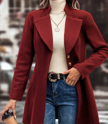 Fashion Solid Color Polo Sweater Autumn Clothes