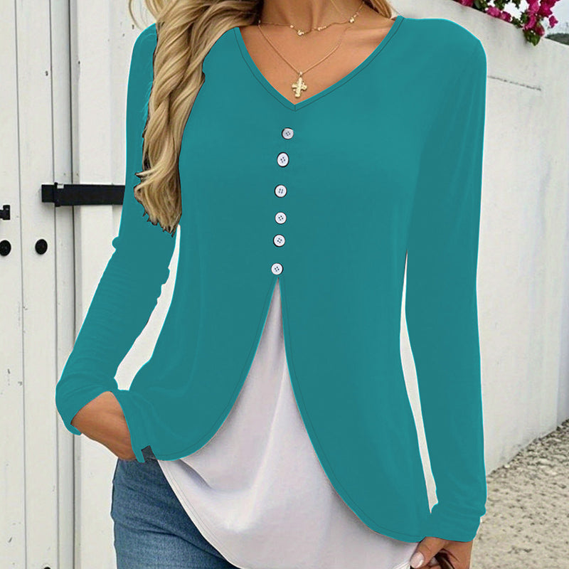 Women's Long Sleeve Tunic Tops Casual T-Shirt Fall Work Fashion 2025, Everyday Basic Wear
