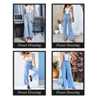 Women's High-Waist Jeans, Convertible Wide-Leg Full-Length Jeans With 3-in-1 Adjustable Hem, Tencel Lyocell For Summer. Forbidden Platform - Temu