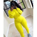 Pure Color Sports and Leisure Suit