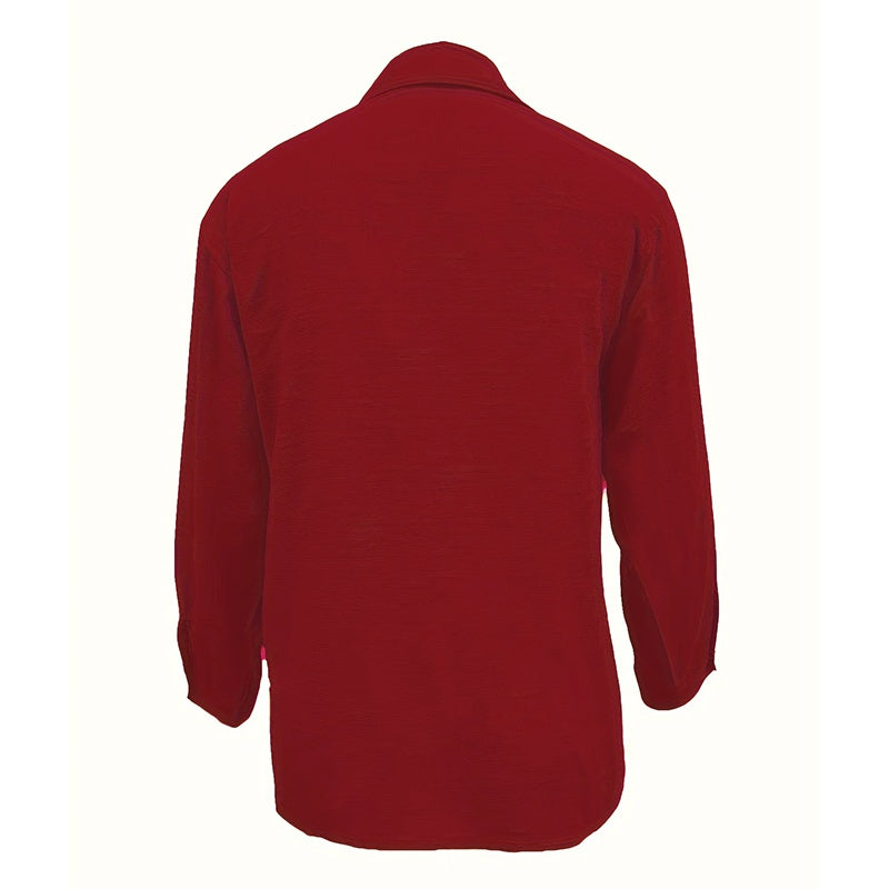 Women's Simple Button Front Shirt, Elegant Long Sleeve Solid Color Shirt Tops