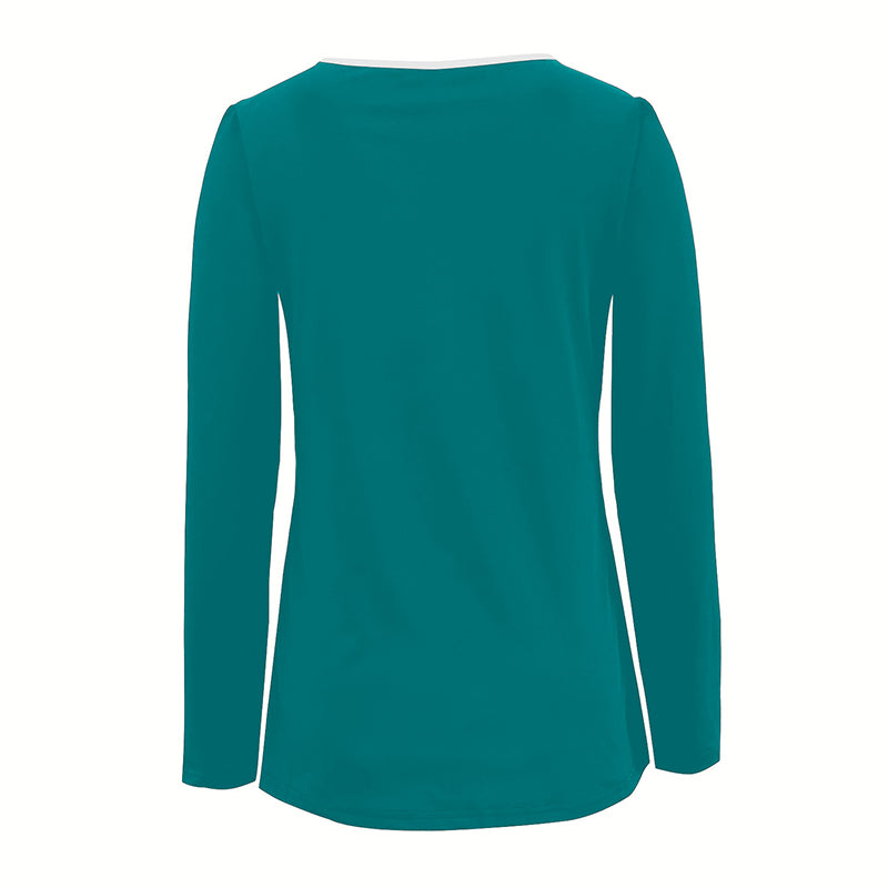 Women's Long Sleeve Tunic Tops Casual T-Shirt Fall Work Fashion 2025, Everyday Basic Wear