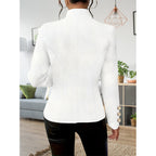 Women Casual Blazers Long Sleeve Business Outerwear Slim Fitting Single Breasted Jacket