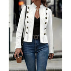 Women's Faux Suede Blazer - Long Sleeve Notch Lapel Open Front Jacket, Casual Business Office Blazer