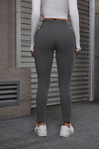 Autumn And Winter Women's Velvet Lift Hip Tight Pants With Elastic High Waist Sports Tight Pants