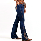 Sculpt Your Curves With Our Butt-Lifting Bootcut Jeans Our Mid-Rise Bootcut Features Intricate Statement Embroidery Down The Leg And On The Pockets. Perfect Vaquera Vibe Forbidden Platform - Temu