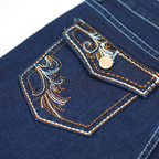 Sculpt Your Curves With Our Butt-Lifting Bootcut Jeans Our Mid-Rise Bootcut Features Intricate Statement Embroidery Down The Leg And On The Pockets. Perfect Vaquera Vibe Forbidden Platform - Temu