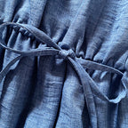 Women's Elegant Sleeveless Solid Color Jumpsuit - Wide Leg With Drawstring Waist, Shoulder-Baring Style For Spring&Summer