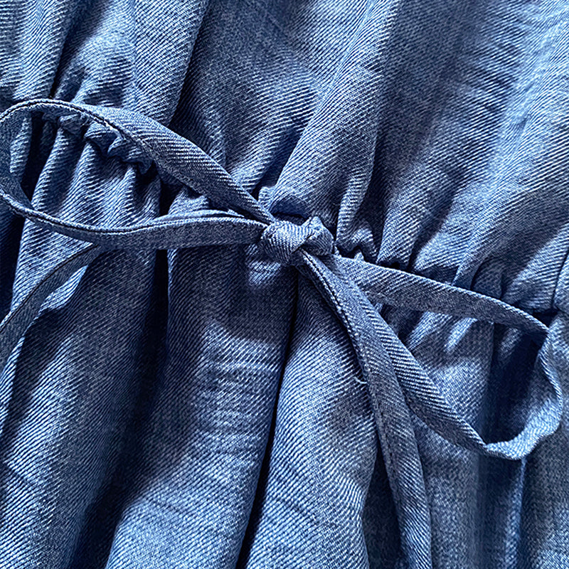 Women's Elegant Sleeveless Solid Color Jumpsuit - Wide Leg With Drawstring Waist, Shoulder-Baring Style For Spring&Summer