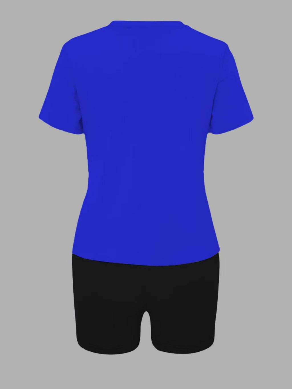 2025 Large New Women's Short Sleeved And Shorts Jogging Set, Casual Two-piece Set, Sportswear