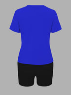 2025 Large New Women's Short Sleeved And Shorts Jogging Set, Casual Two-piece Set, Sportswear