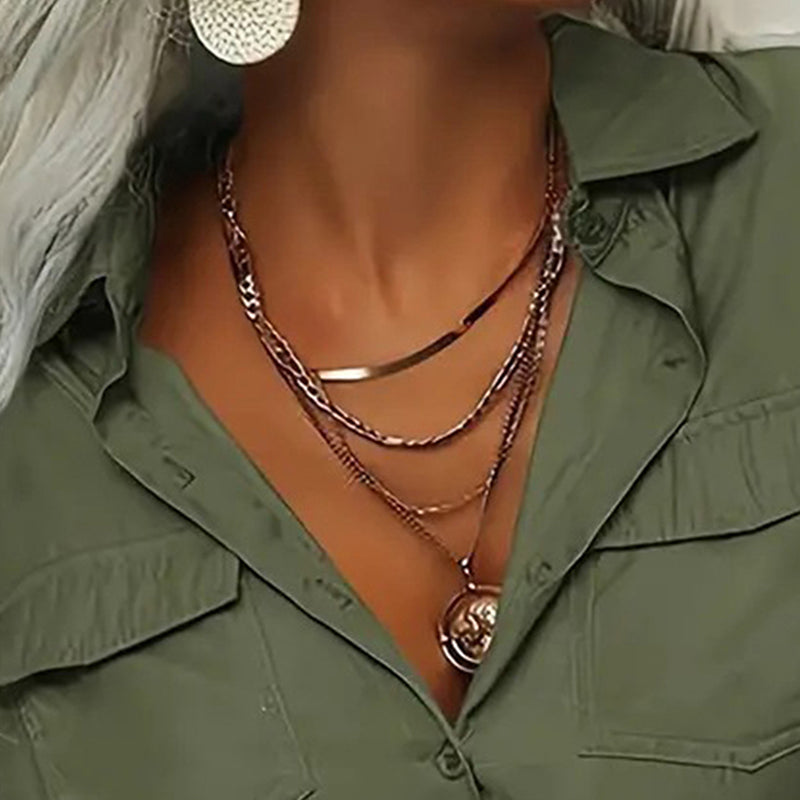 Women's Solid Color Lapel Long Sleeve Shirt Classic Button-Down Blouse With Chest Pocket For Spring And Fall