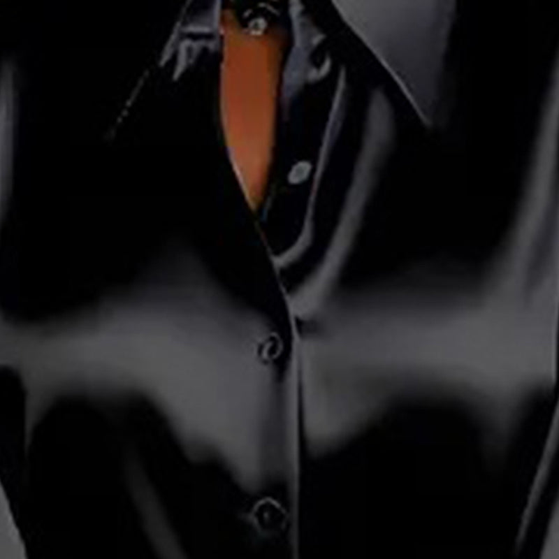 Women's Puff Sleeve Button Down Blouse, Ruffle Detail Dressy Casual Work Top