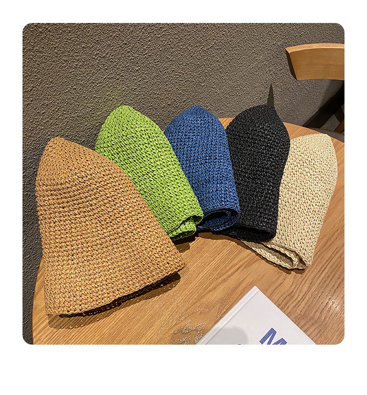 Women's Summer Thin Beach Sun-proof Straw Hat