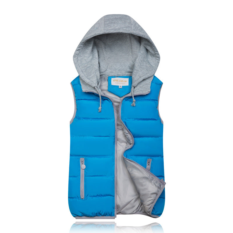 Candy-colored down cotton vest