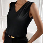 Women's Fashion Personalized Pure Satin Top