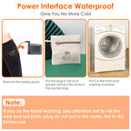 1Pair  Electric Heated Socks For Men Women Battery Powered Heated Socks Rechargeable Feet Warmer With 4 Temperature Levels Indoor Outdoor Machine Washable