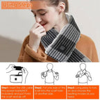 Electric Heated Scarf USB Heating Neck Wrap Unisex Winter Heated