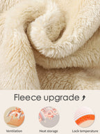 Women's Fleece Sweatpants Jogger Fleece Pants With Drawstring Waist, Boyfriend Style, Long, Solid Color, Slightly Stretchy Fabric