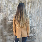 Ins Button Lapel Short Blazer Winter Fashion Commuter Jacket Outwear Women's Clothing