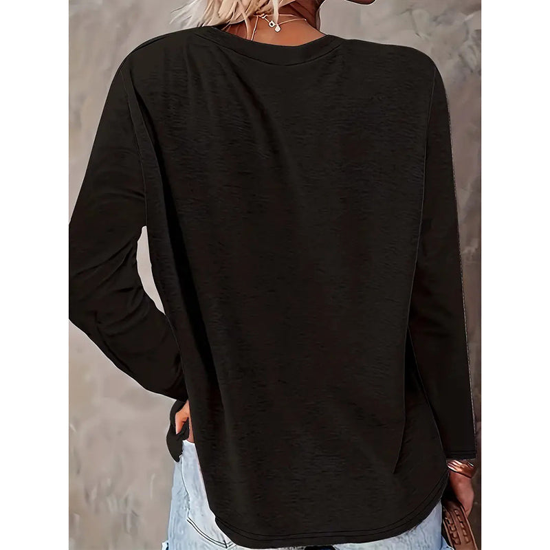 Women's Floral Print Crewneck Casual Long Sleeve T Shirt Pullover Graphic Tee