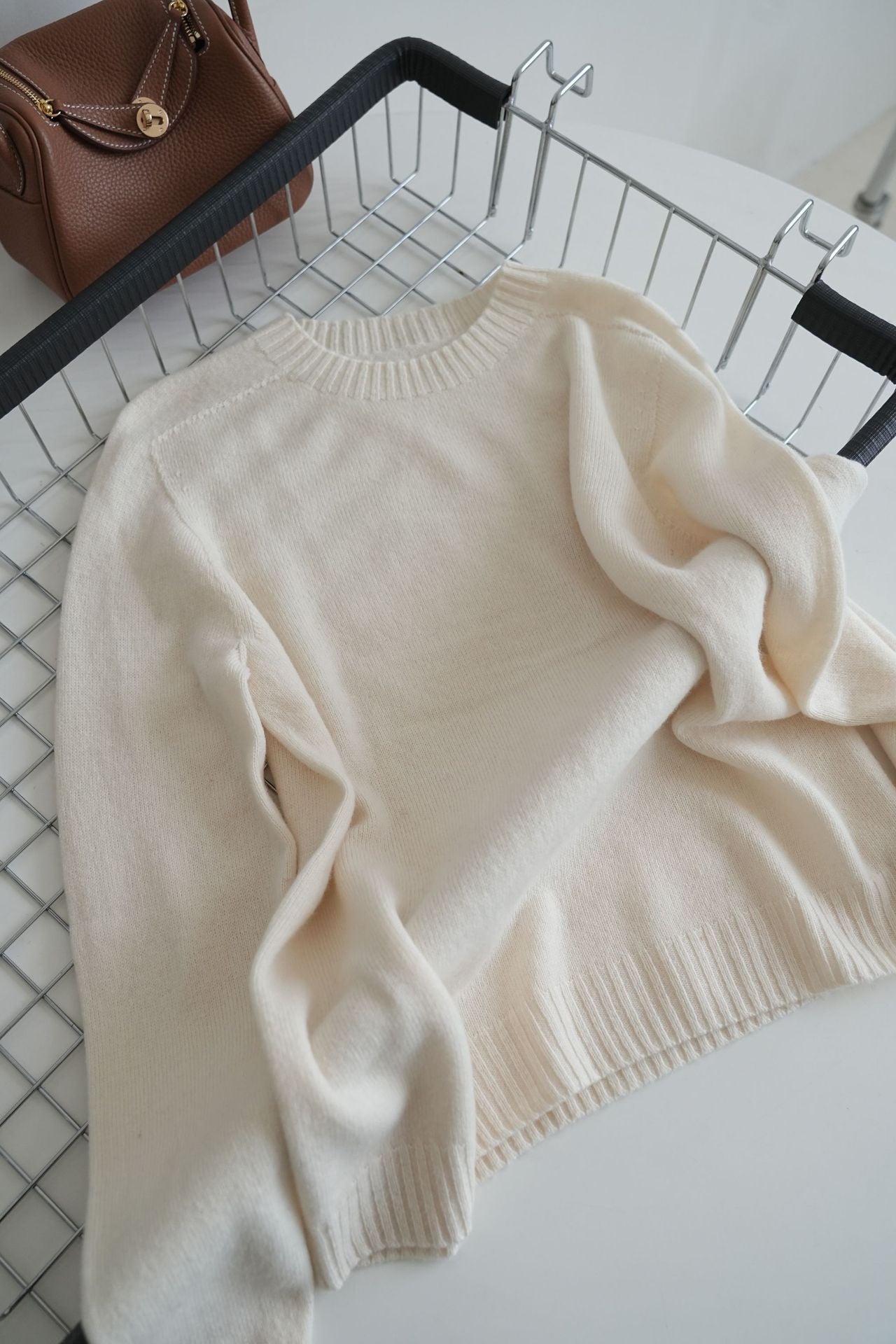 Pure Wool Soft Glutinous Thick Loose-fitting Pullover Base Sweater