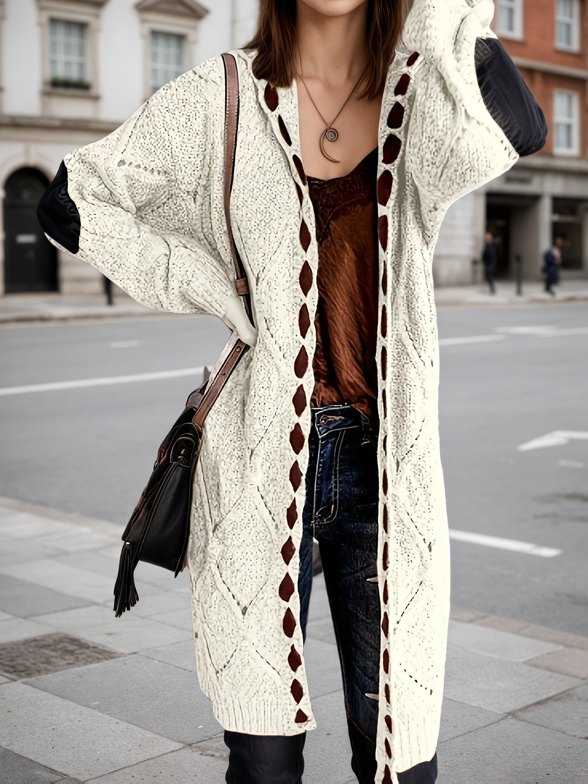 2025 Retro Cardigan Soft And Warm Women's Retro Cardigan Front Sleeve Open Button, AutumnWinter Coat, High Quality Craftsmanship, Elegant Women's Sweater