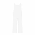 Women's Elegant Wide-Leg Jumpsuit - Button Front Formal & Casual Romper, Lightweight Wear