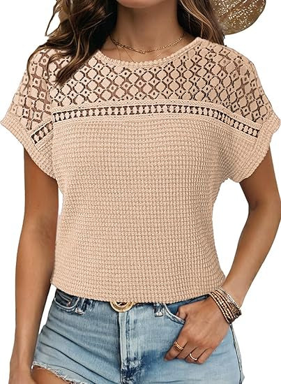 Women's Hollow Breathable All-match Short-sleeved T-shirt