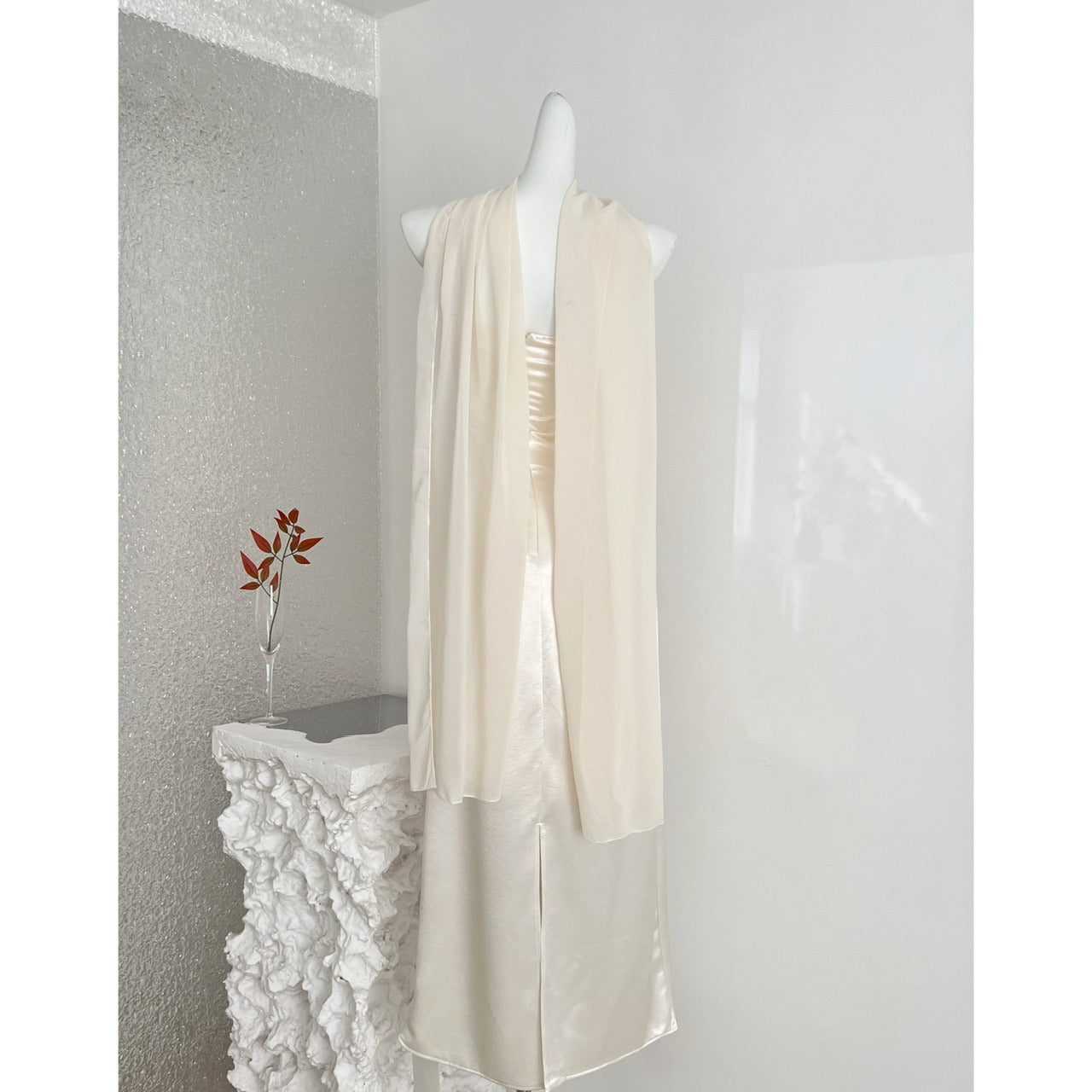 Champagne Sequin Maxi Dress For Women - Low-Cut Bodycon Evening Gown With Shawl, Glitzy Party Formal Long Dress