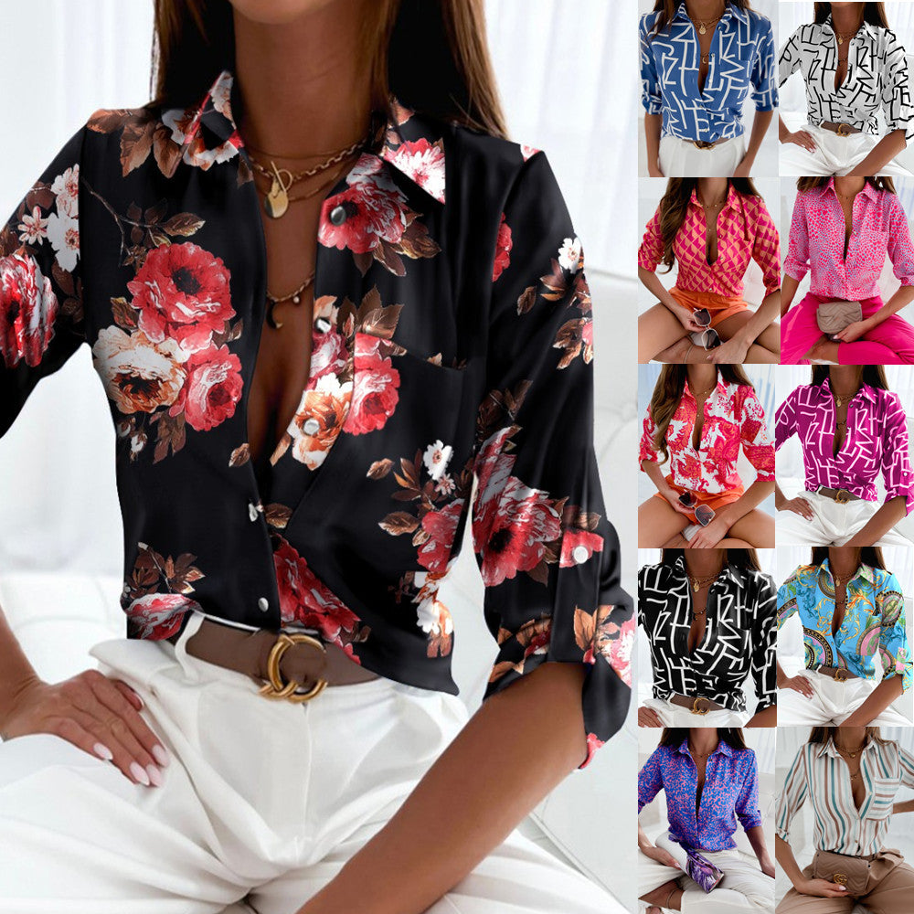 Fashion Long Sleeve Printed Shirt