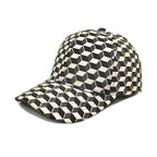 Women's Spring And Autumn Korean Style Japanese Style Trendy Chessboard Plaid Baseball Cap
