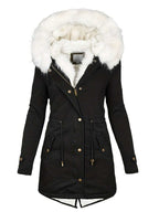 Needle Winter Faux Fur Hooded Parka Coat