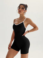 Sports Yoga Jumpsuit Sleeveless Quick-drying Thread Tight Fit Fitness One-piece Yoga Suit