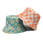 Korean Style Chessboard Plaid Spring And Summer New Bucket Hat Sun-proof
