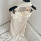 Champagne Sequin Maxi Dress For Women - Low-Cut Bodycon Evening Gown With Shawl, Glitzy Party Formal Long Dress