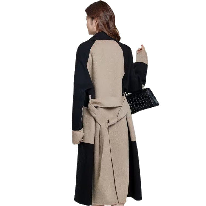 Long Coat Women's Double-sided Fleece Wool