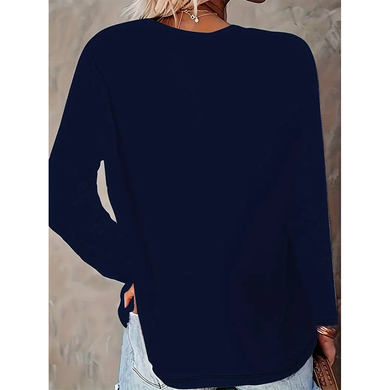 Women Butterfly Print Long Sleeve Shirts Faith-Hope-Love Graphic Tops Casual Loose Fit