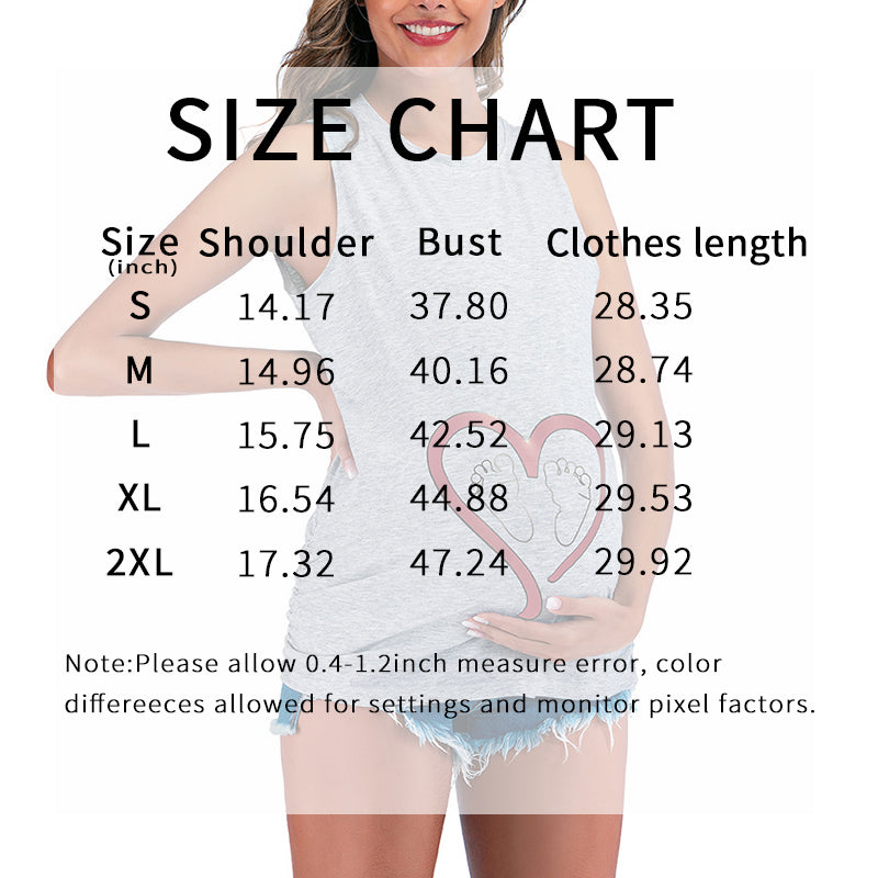Maternity Tank Tops For Women Ruched Sleeveless Basic Tops Maternity Shirt Vest Pregnancy Tee