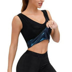 Sauna Shirt For Men Women Weight Loss Sweat Vest Suit Waist Trainer Shaper Slimming Workout Shapewear Tanks Fat Burner Shapewear
