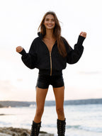 2025 New Women's Jacket, Zipper Closure, Hooded Collar, Essential Women's Coat For Autumn And Winter