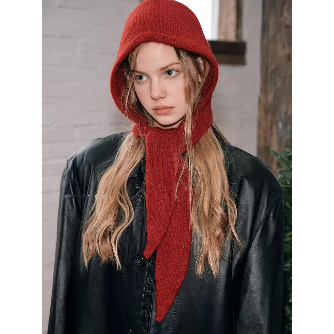 Bandage Warm Balaclava Retro Pullover Earmuffs Hat