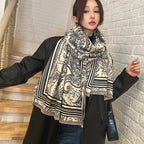 Female Versatile Fashion Thickened Warm Cashmere Scarf