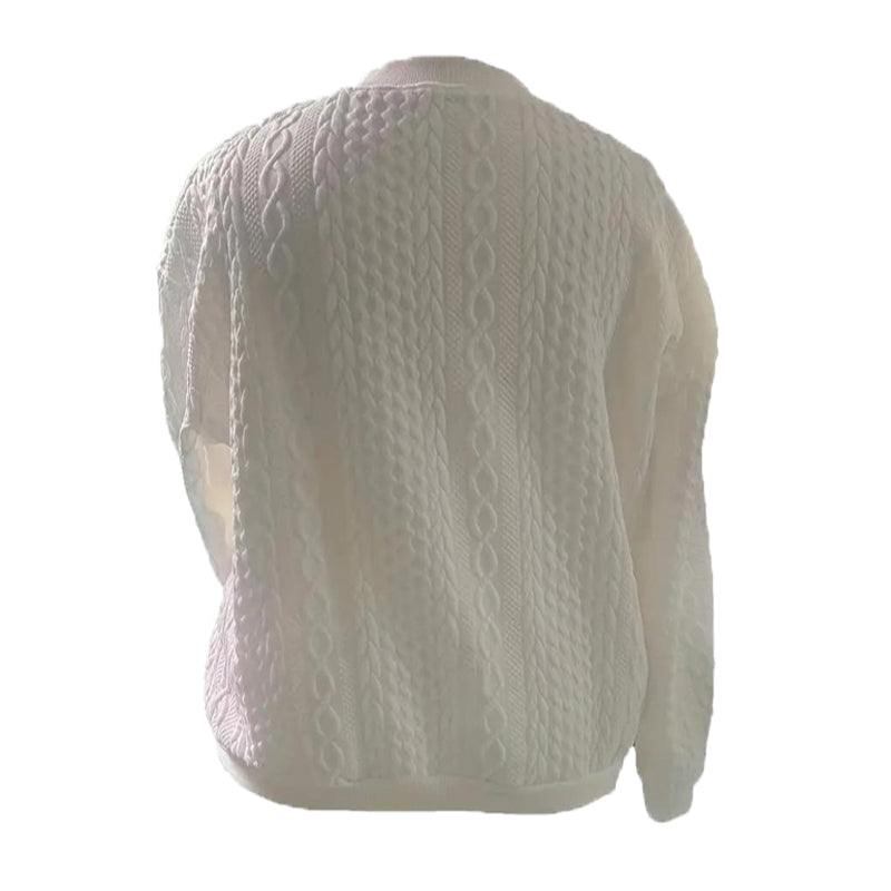 Women's Solid Color Jacquard Short Sleeve Casual Jacket Baseball Collar With Zipper Spring & Fall Lightweight Outerwear